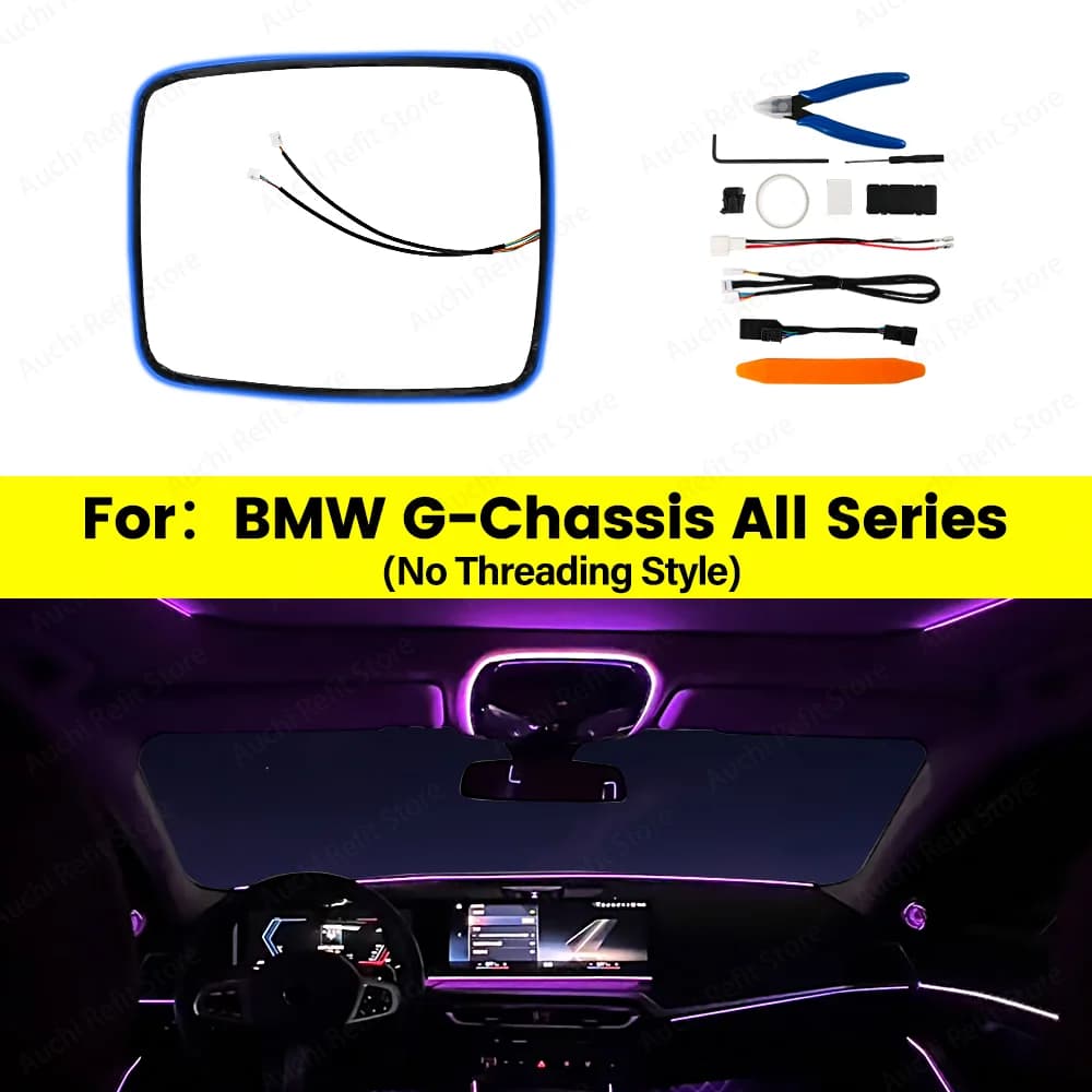 Auchi 11 Colors Reading Light Ambient Light For BMW 2 3 4 5 6GT 7 8 Series G20 G30 G05 G06 G07 G01 G60 G70 Lnterior Lighting