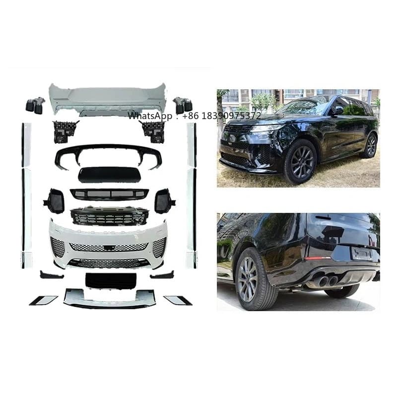 Car Modification Sport SVR Car Body Kit Front and Rear Bumper with New Fog Light Suitability