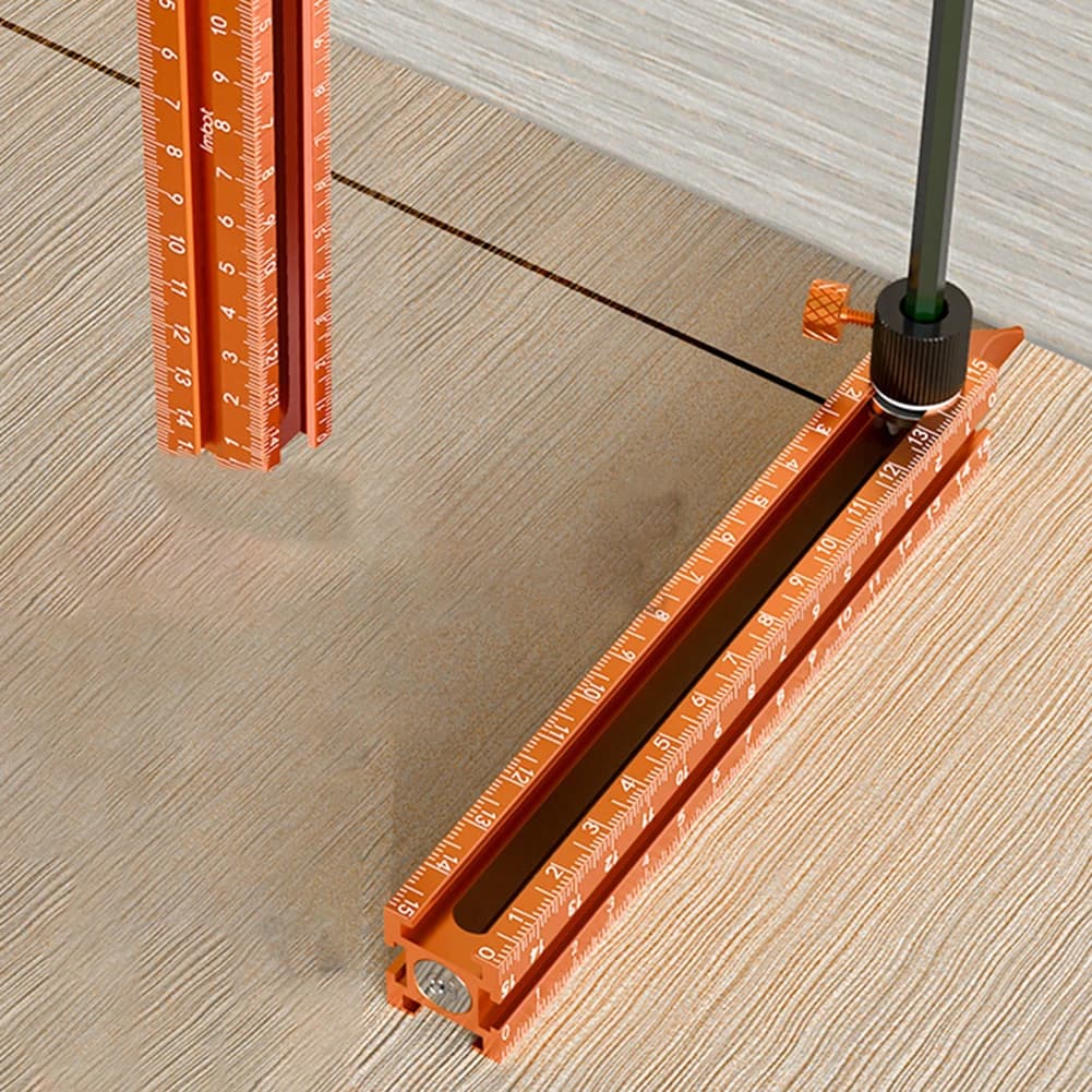 Four Sided Magnetic Stud Finder Tool with Precision Marking and Drilling Alignment for Ceiling and Wall Installation Projects