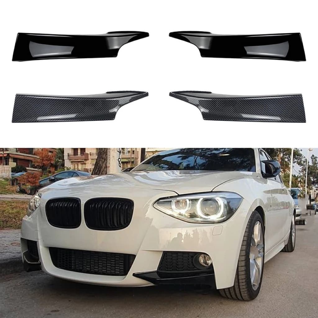Front Bumper Lip Splitter Body Kit Splitter Sport Exterior Tuning For BMW 1 Series F20 F21 M135i Pre LCI M-Sport 2012-2015
