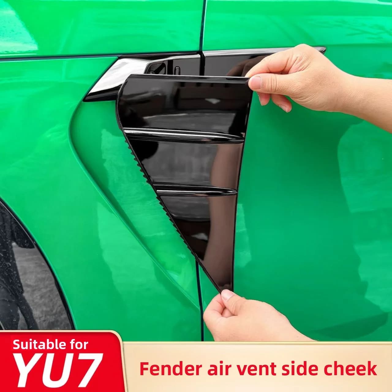 Car Side Exterior Sticker For Xiaomi YU7 2025 Front Leaf Fender Side Mark Gill Air Vent Intake Mask Camera Cover Accessories