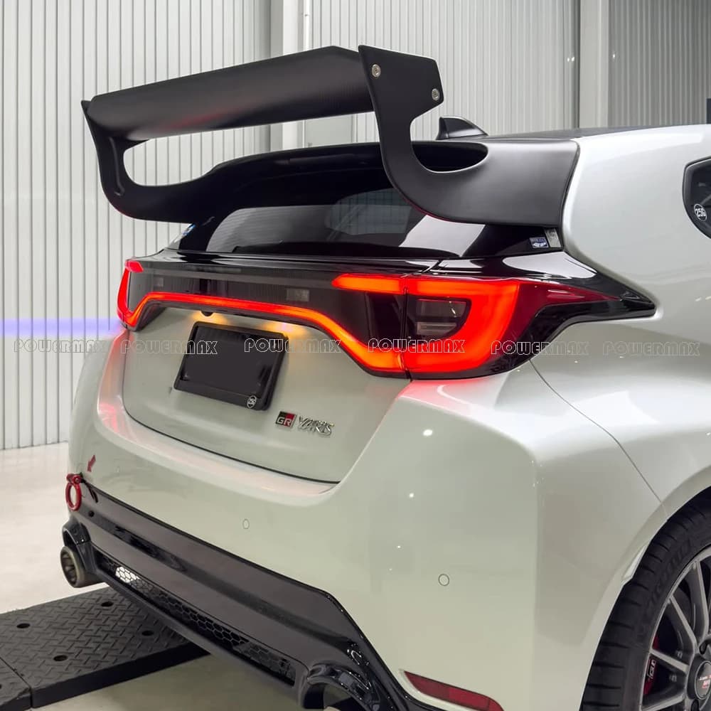 Matte Carbon Fiber FG Type Rear Wing for GR YARIS GXPA16 Rear Roof Spoiler Exterior Trim