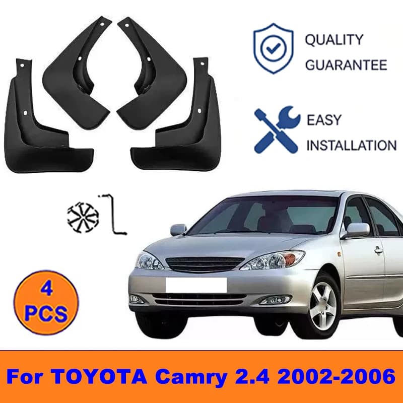 4Pcs Mud Flaps For TOYOTA Camry 2.4 2002-2006-Splash Guards Front&Rear Wheel Fender Mudguards Car Exterior Protection Parts