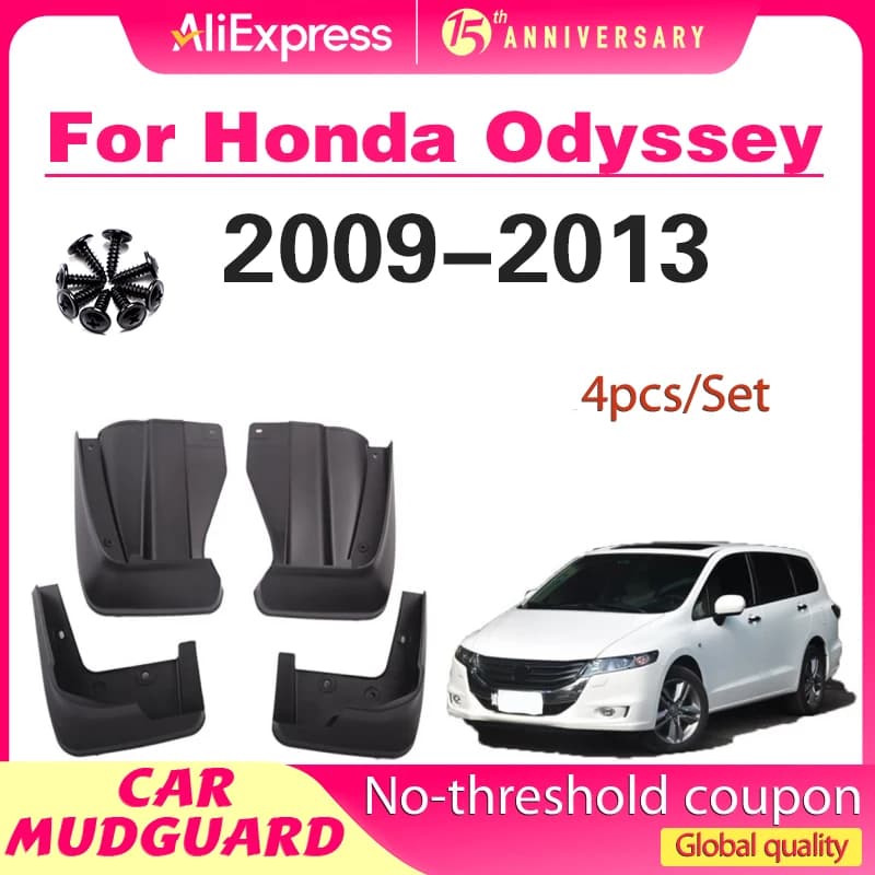 For Honda Odyssey 2009 2010 2011 2012 2013 Fender Mudguard Mud Flaps Guard Splash Flap Mudguards Car Accessories