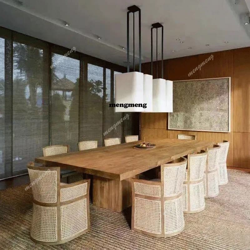 Nordic Leisure Designer Restaurant Dining Chair Modern High-End Homestay Courtyard Dining Chair Solid Wood Home Furniture
