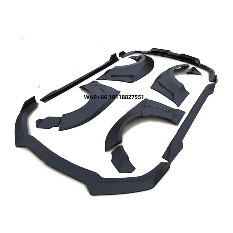 Customized FRP Material Wide Body Kit for Mustang 2015-2019 Upgrade Front Bumper Lip Rear Diffuser Wheel Car Bumpers