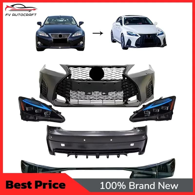 【2026】High Quality Facelift For Lexus IS250 IS300 IS350 2006-2019 Upgrade To 2021+ Style Car Bumper Taillights Assembly Full Bod
