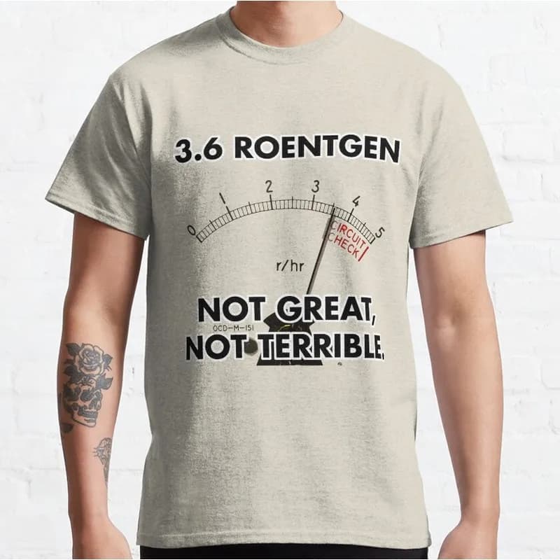 S.T.A.L.K.E.R Chernobyl 3.6 Roentgen T‑Shirt Gamer Gift Unisex Short Sleeve Tees Stalker Post‑Apocalyptic Graphic Streetwear
