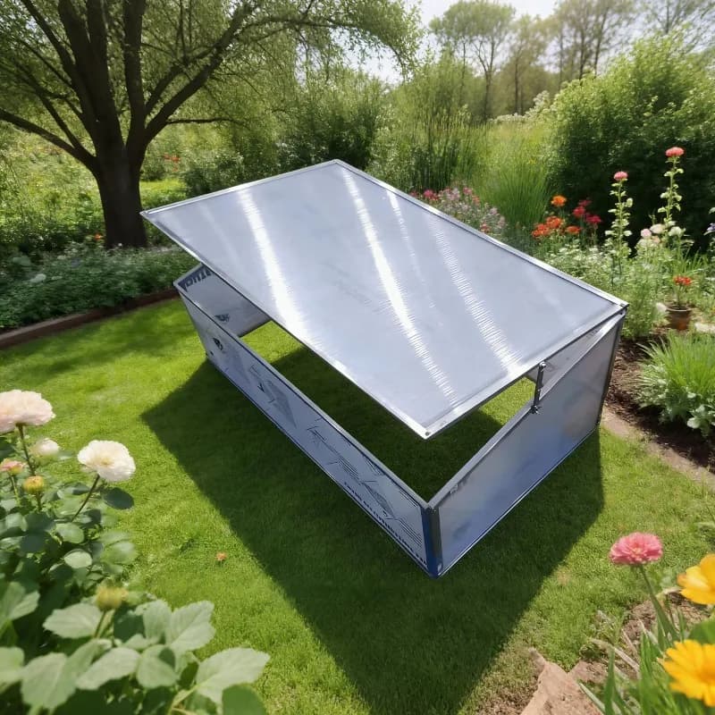 Household gardening aluminum alloy mini greenhouse flower greenhouse