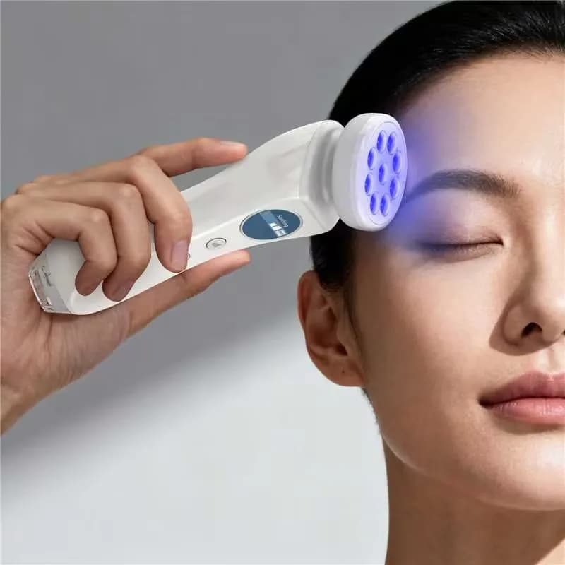 Multifunctional Red Blue Light Therapy Device - Home Facial Care Beauty Gadget