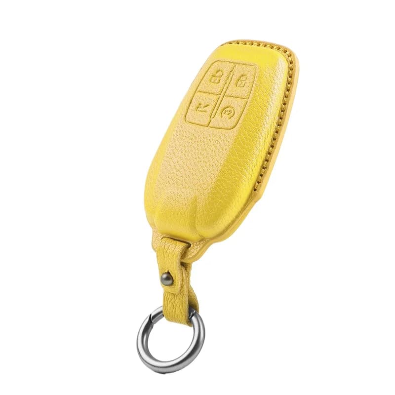 Premium Sheep Leather Key Cover Case for Ferrari 488 / Roma / SF90 Stradale / F8 Tributo (2024) - Protective Key Fob Shell