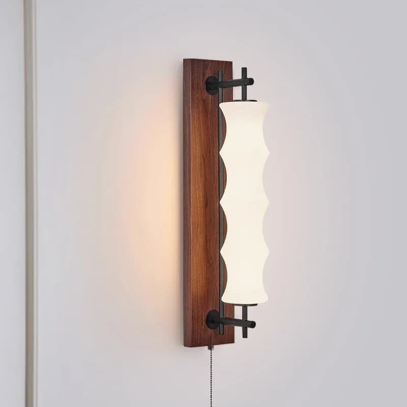Medieval style new bamboo wall lamp, living room sofa aisle corridor new Chinese style retro bedroom bedside background