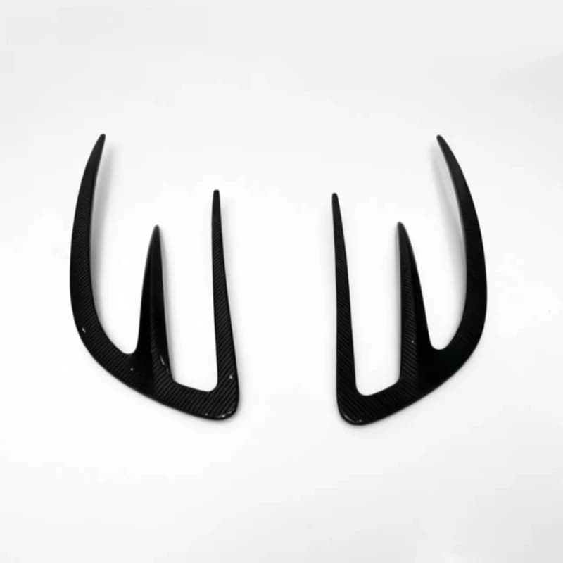Premium Dry Carbon Fiber Hood Vent Trim for  MC20 Aero Air Outlet Upgrade Kit