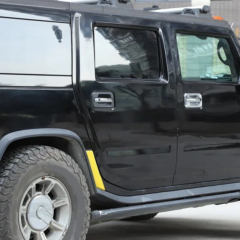 For 2003-2007 Hummer H2 PVC car styling car rear wheel anti-scratch stickers car exterior protection accessories 2Pcs