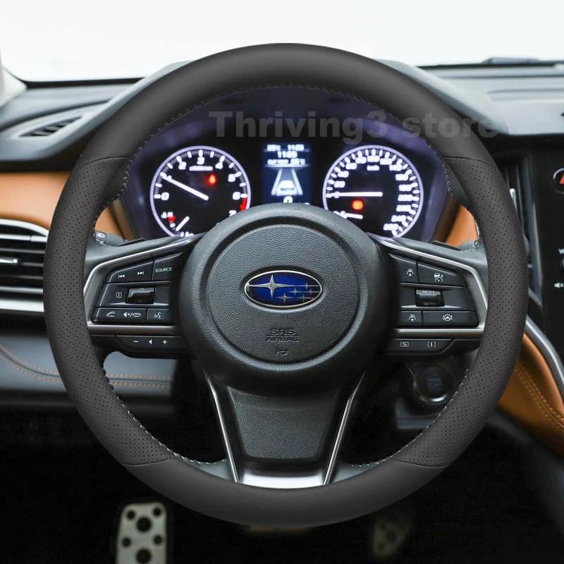 Leather Car Steering Wheel Cover For Subaru Outback Wilderness AWD 2004-2026 Auto Steering Wheel Subaru Outback 2025 Accessories