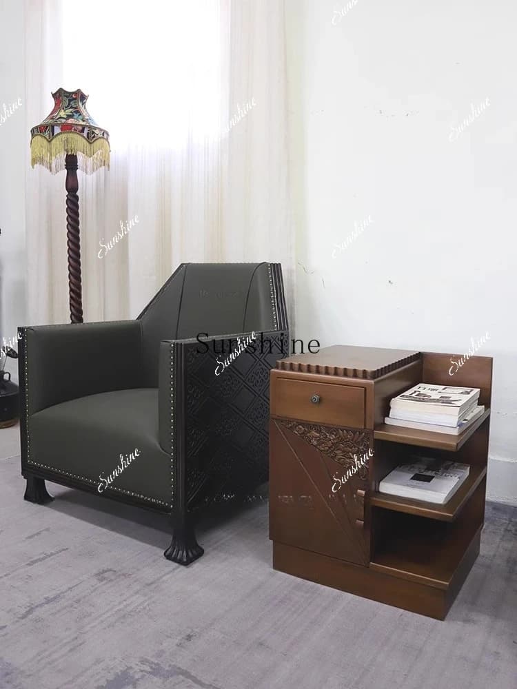 Retro nostalgic simple decorative storage cabinet homestay photography props  FT