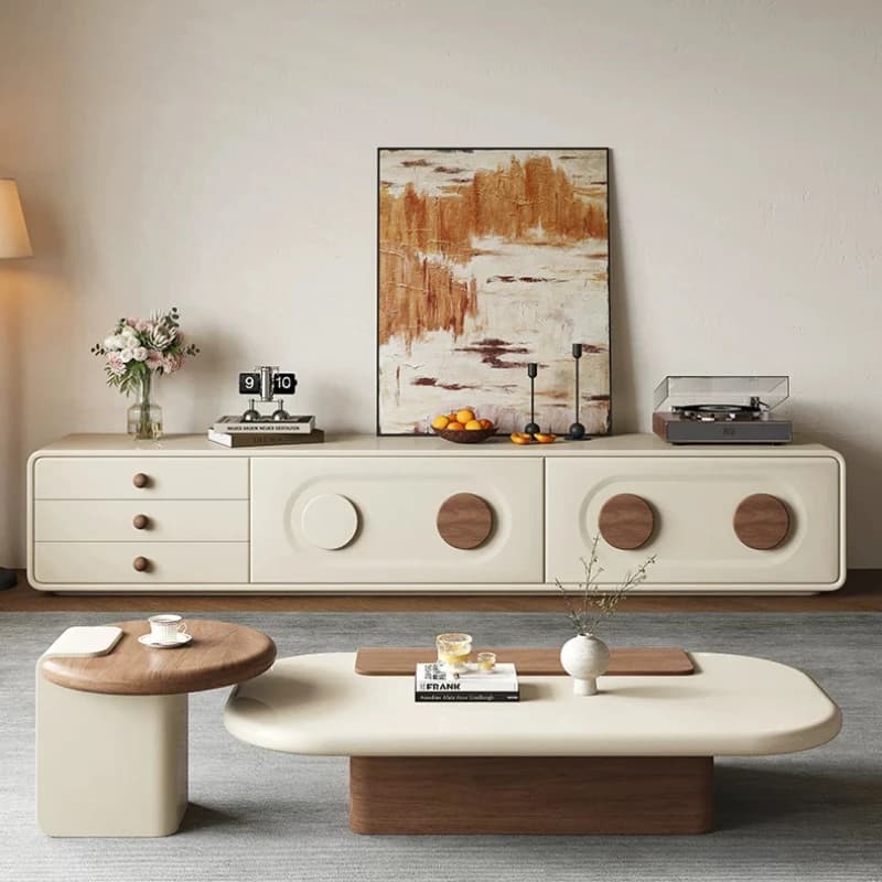 Wooden Italian Living Room Coffee Tables Beige Low Lounge Living Room Coffee Tables Nordic Mesa De Centro Furniture For Home