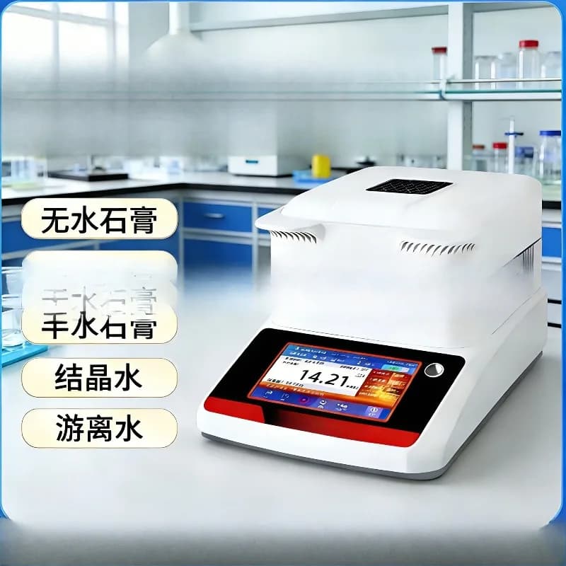 Three-phase moisture meter Free water Crystal water Anhydrous hemihydrate Two-water analyzer