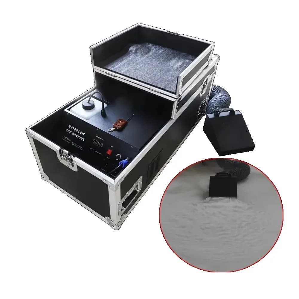 New decorative event party supplies Dmx remote control 3000w stage wedding ultra dry ice low lying fog smoke machine