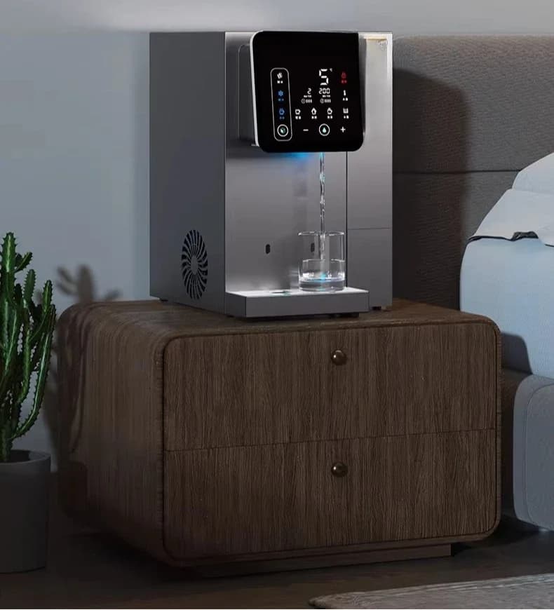 Ice cube drinking machine instant cooling integrated desktop direct drinking water purifier
