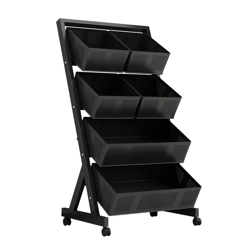 shelves, kitchen supplies storage racks, household bedroom snack storage racks, supermarket fruit and vegetable shelves