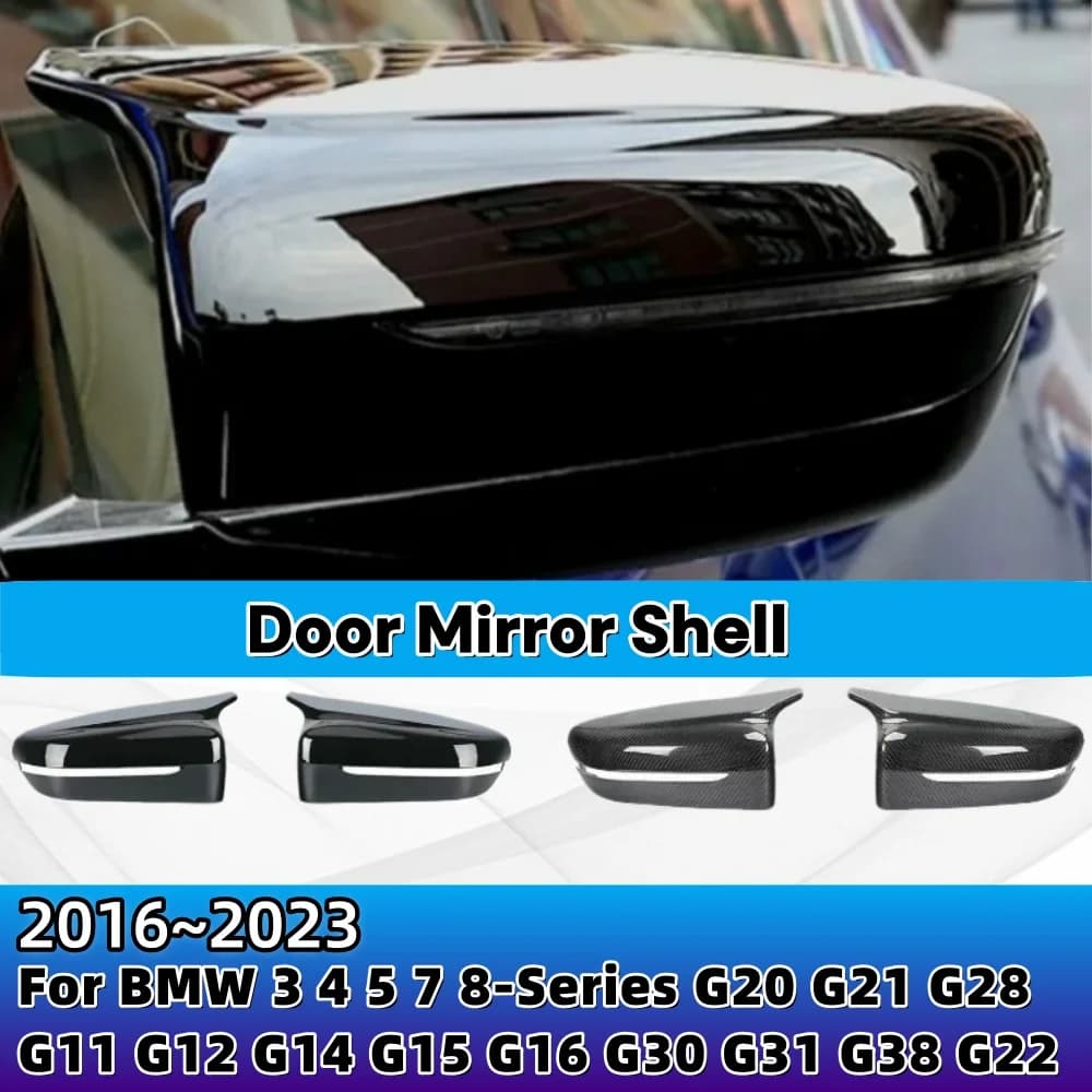 Door Mirror Shell For BMW 3 4 5 7 8-Series G20 G21 G28 G11 G12 G14 G15 G16 G30 G31 G38 G22 Car Decoration Rearview Accessory