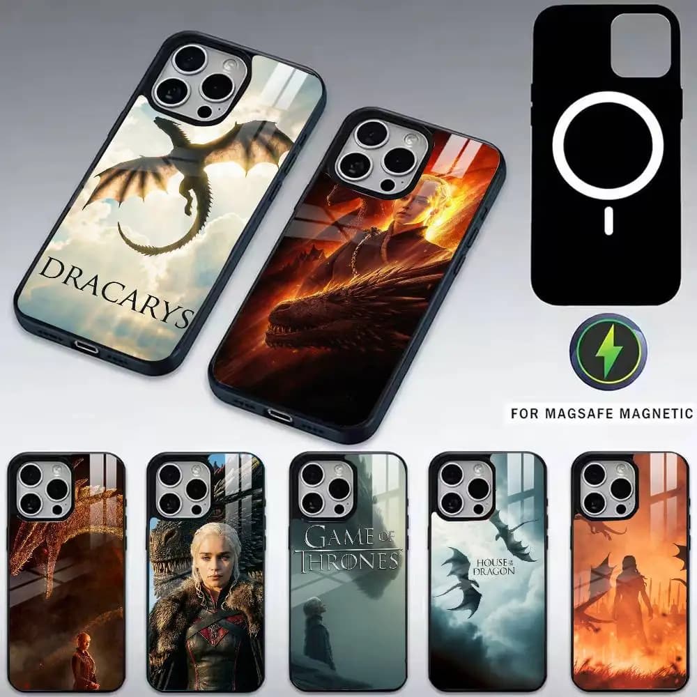 DM-game of Dragon Mothers Phone Case For iPhone17,16,15,14,13,12,11 Plus,Pro Magnetic with Magsafe Wireless Charging