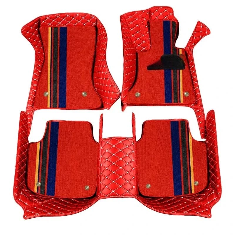 A full set of high-quality car carpet mats is especially suitable for luxury double-layer 5D 7D car floor mats