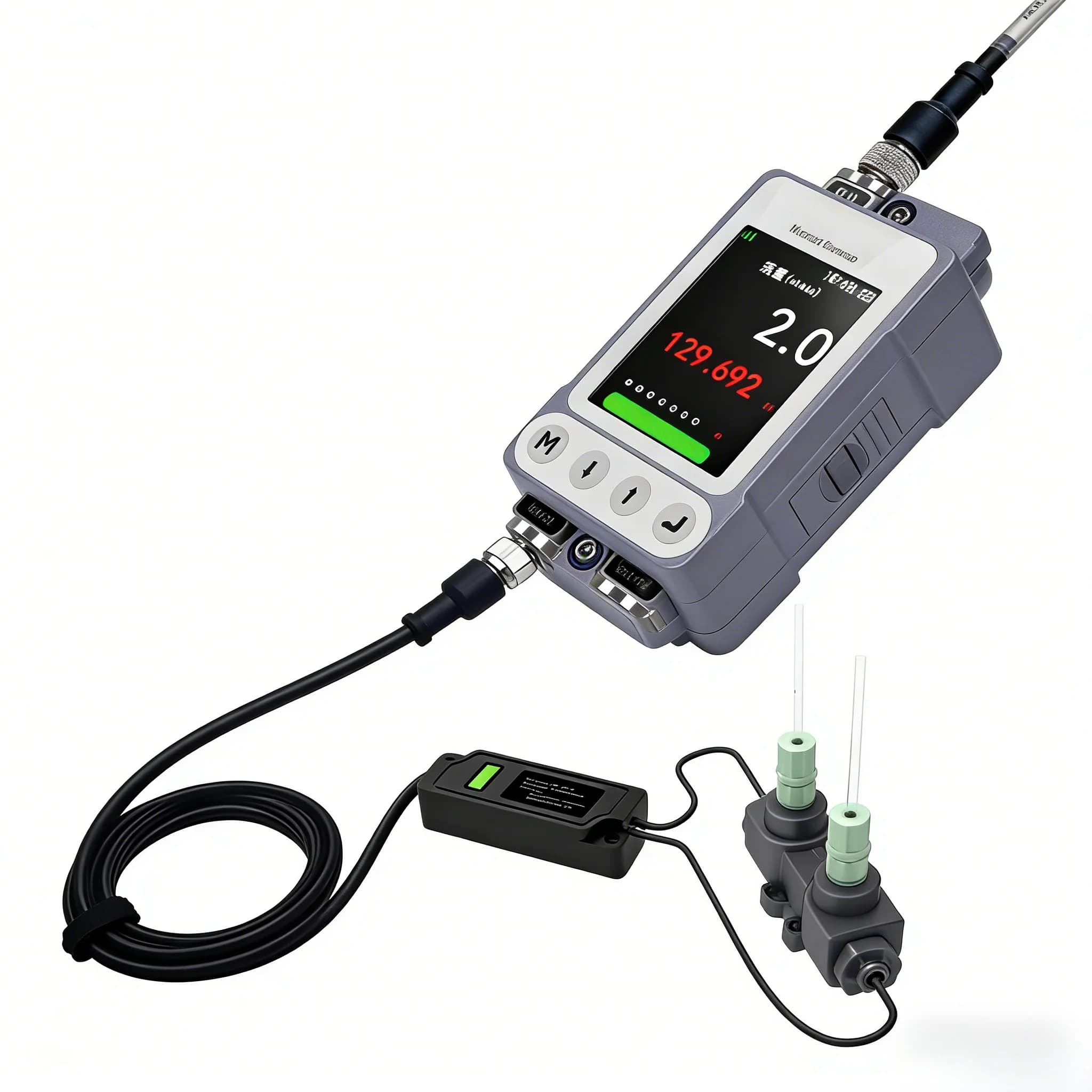 Cost-effective OEM Portable Ultrasonic Flow Meter Clamp-on for Water & Oil Small Pipe Low Flow Measurement