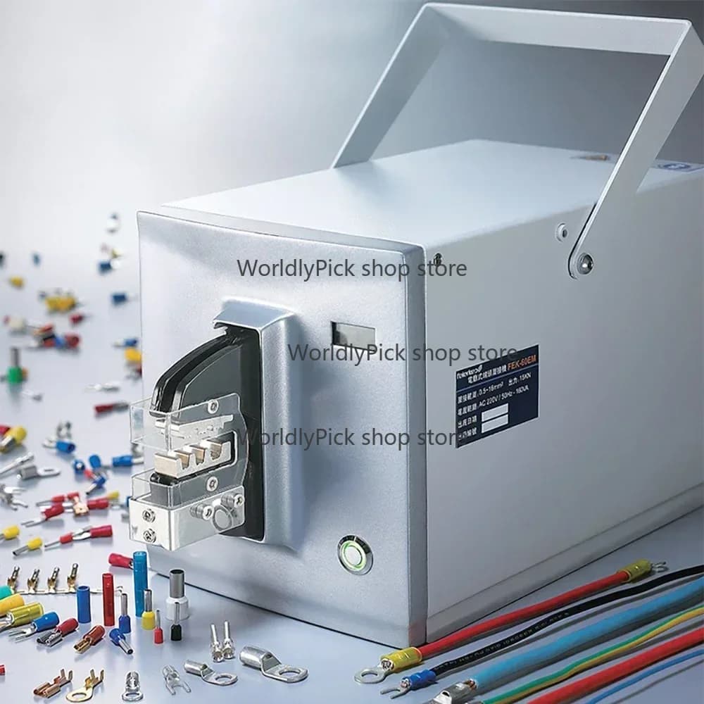 110V/220V Electric Terminal Crimping Machine End-wire Machine Line Pressing Pliers Electric Terminal Crimping Machine FEK-60EM