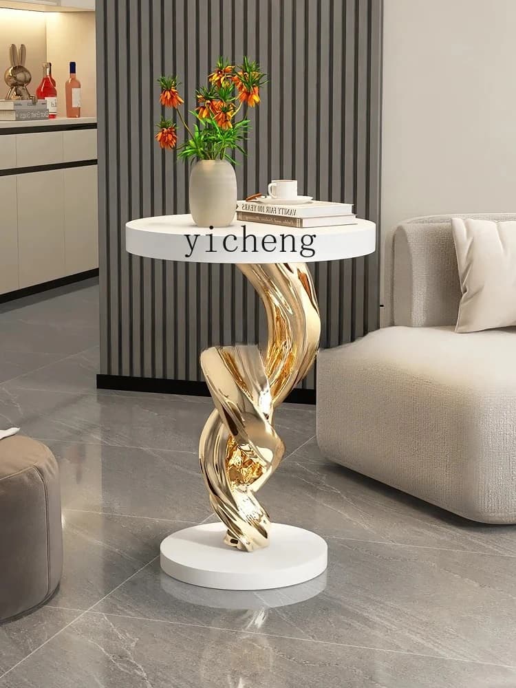 L8-12 Large Vintage Style Art Living Room Floor Ornament TV Cabinet Sofa Side Table