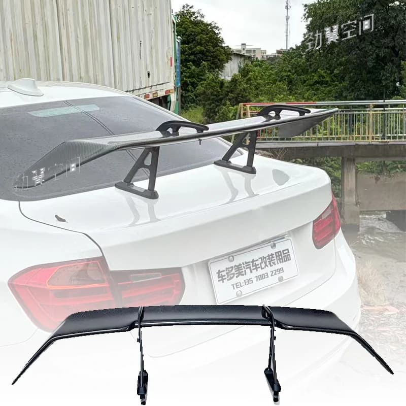 Real Carbon Fiber STI Style Trunk Wing Fits BMW F30 3/4/2 Series M2 M3 M4 Universal