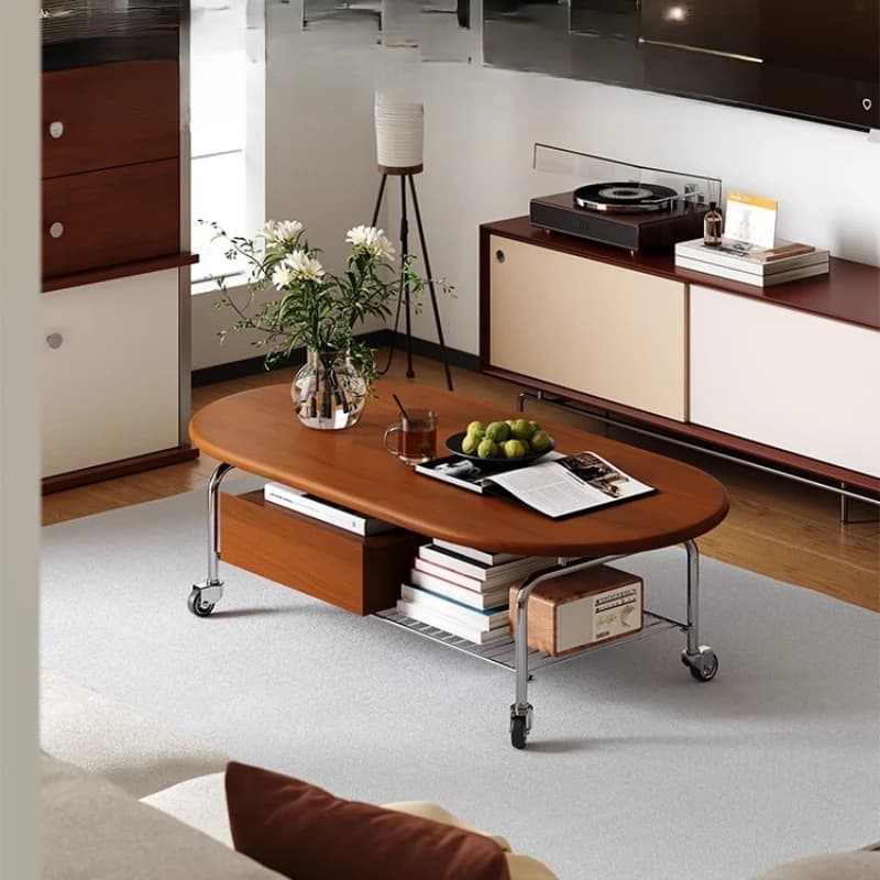 Japandi Italian Coffee Table Designer Design Vintage Luxury Coffee Table Japanese Poker Mesa De Centro Sala Home Furniture