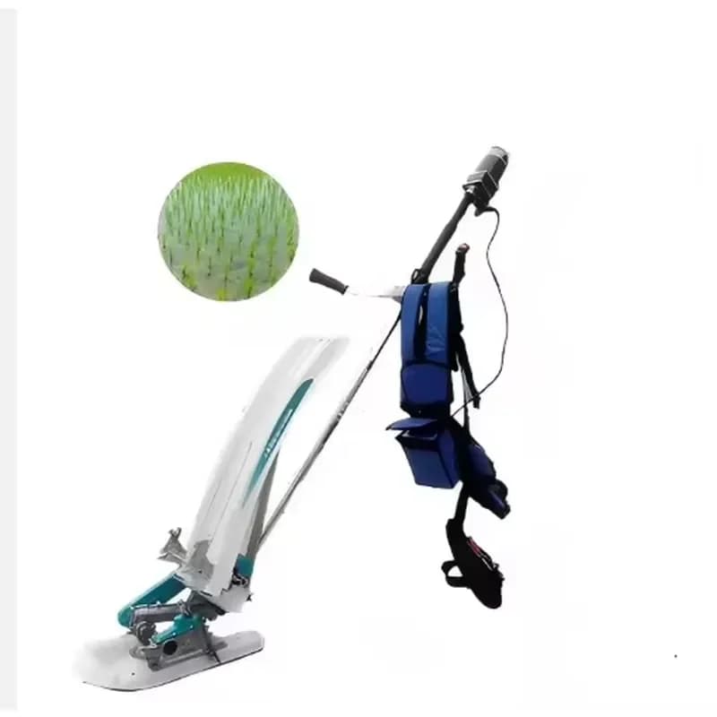 Electric Single-row Mini Rice Transplanter Seeder with Motor High Productivity 24V Farm Use 7-10h Continuous Work