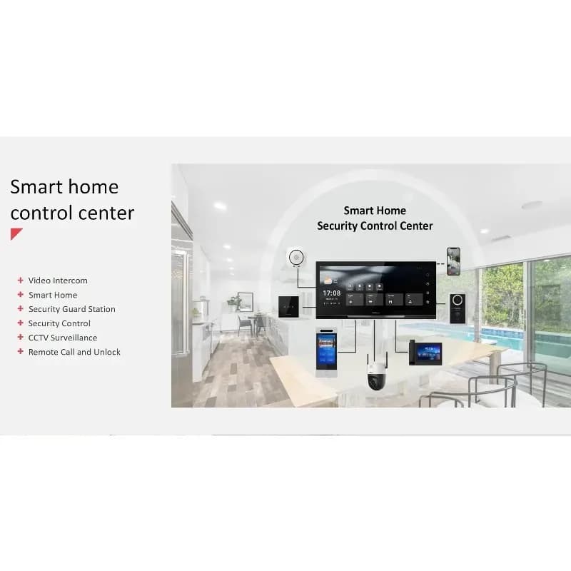 12 Inch 2025 Full House Control Panel Zigbee Gateway with System Doorphone POE Support for Smart Home Automation