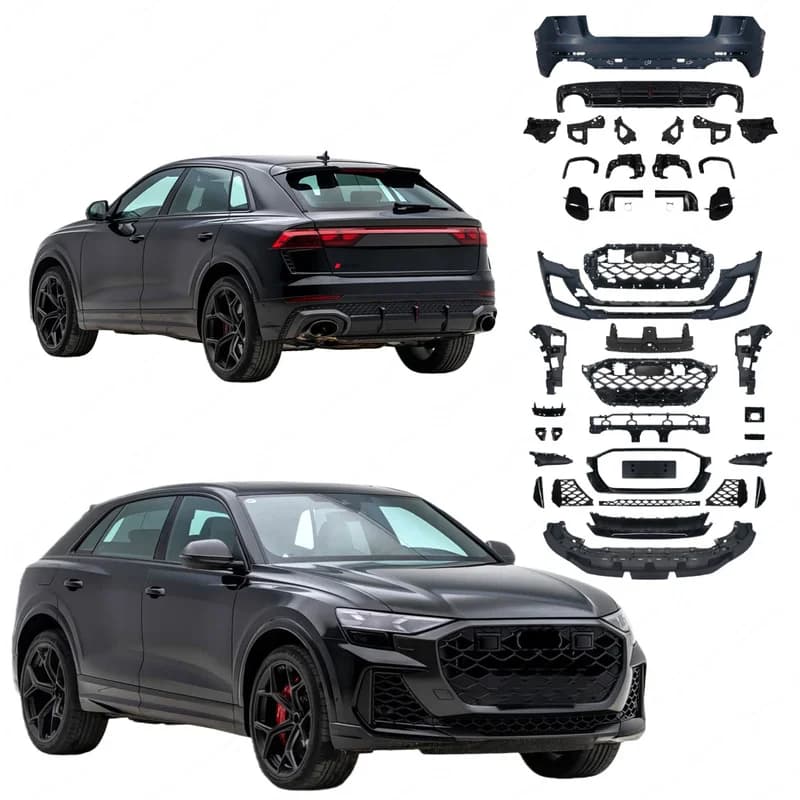High Quality Old to New Conversion Body Kit Fit 2019-2025 Vehicle Upgrade to RSQ8 Style Front Rear Bumper Assembly