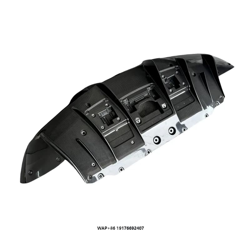 High Quality OEM Style Carbon Fiber Rear Diffuser Rear Lip Body Kit for F8