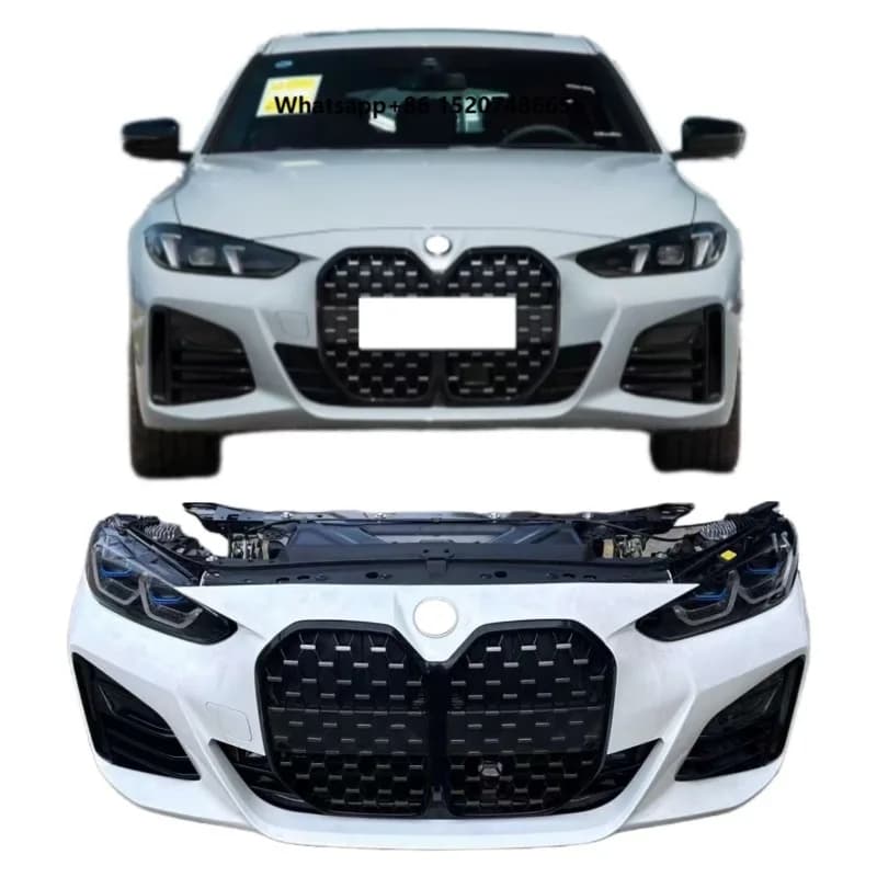 For 4 Series G22 G26 Auto Body Kit ABS Plastic Front Bumper Headlights Grill New Upgrade Replacement Latest Series Car Front