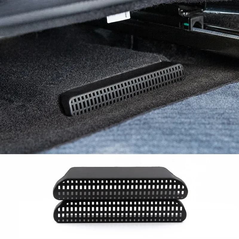 For BMW X3 G45 2025-2026 ABS Black Car Under Seat AC Air Conditioner Vent Outlet Protection Cover Trim Interior Accessories