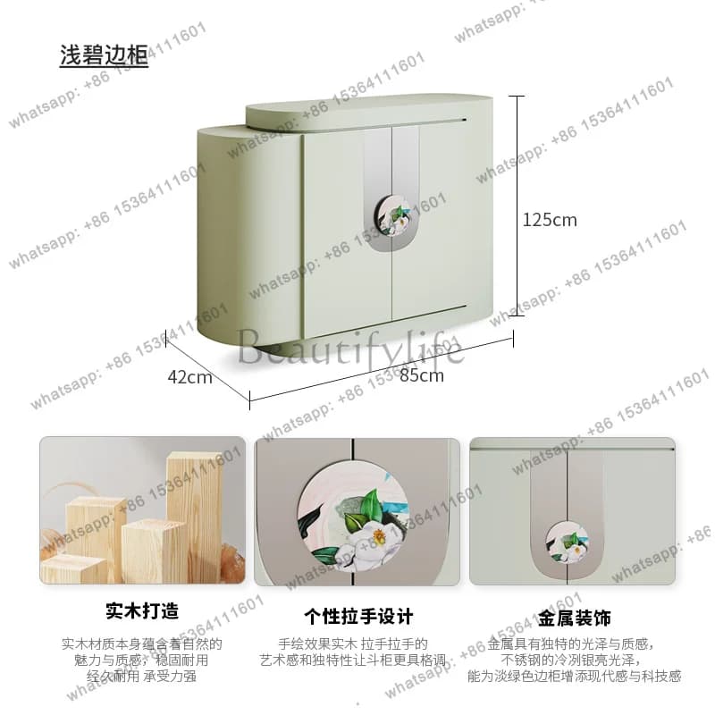Light Bi Dining Side Cabinet Modern Simple Living Room Dining Room Personalized Model Room Kitchen Side Locker