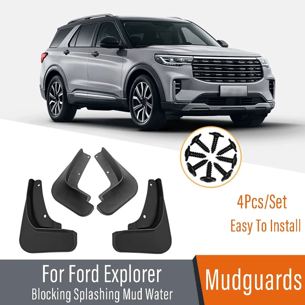 For Ford Explorer Car Accessories Front And Rear Wheel Fender Wings Protector Splash Mudguards Exterior parts 2022 2023 2024