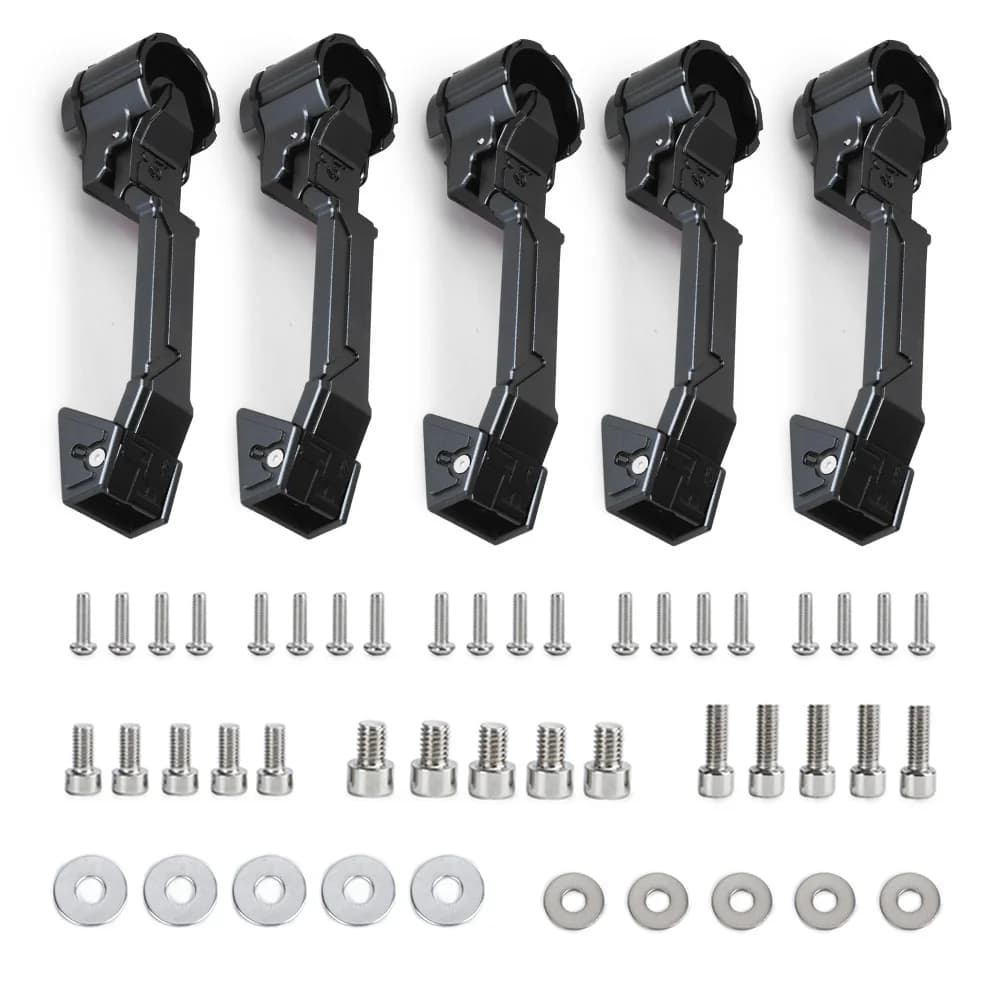 Hot-selling 5PCS Aluminum Car Exterior Mechanical Door Handle for Jeep Wrangler JK 2007-2017 Car Doors Styling