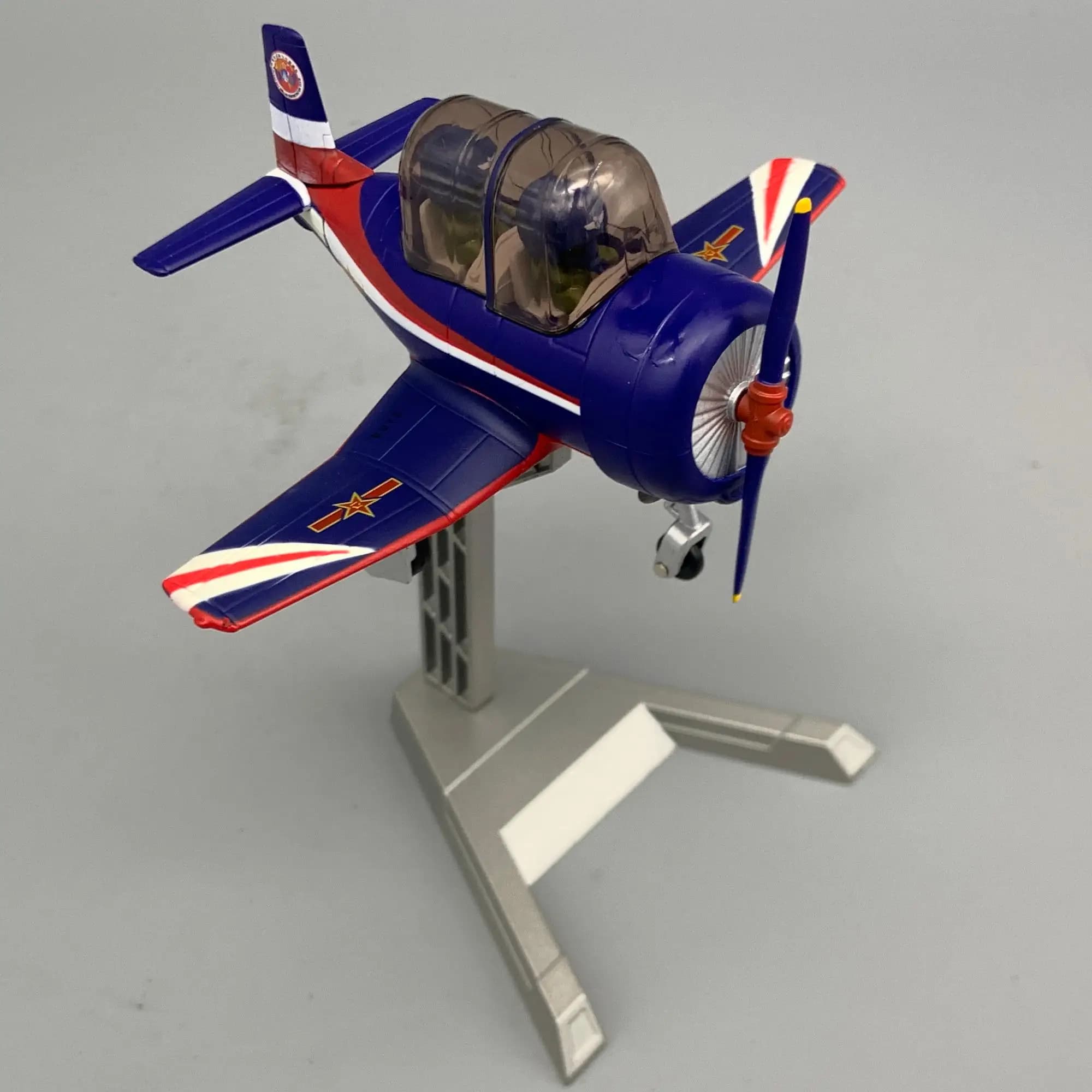 Cartoon Q Version Beginner Six-Lesson Model Aircraft Q-Plane Simulation Alloy Collection Model Display Item Aviation Enthusiasts