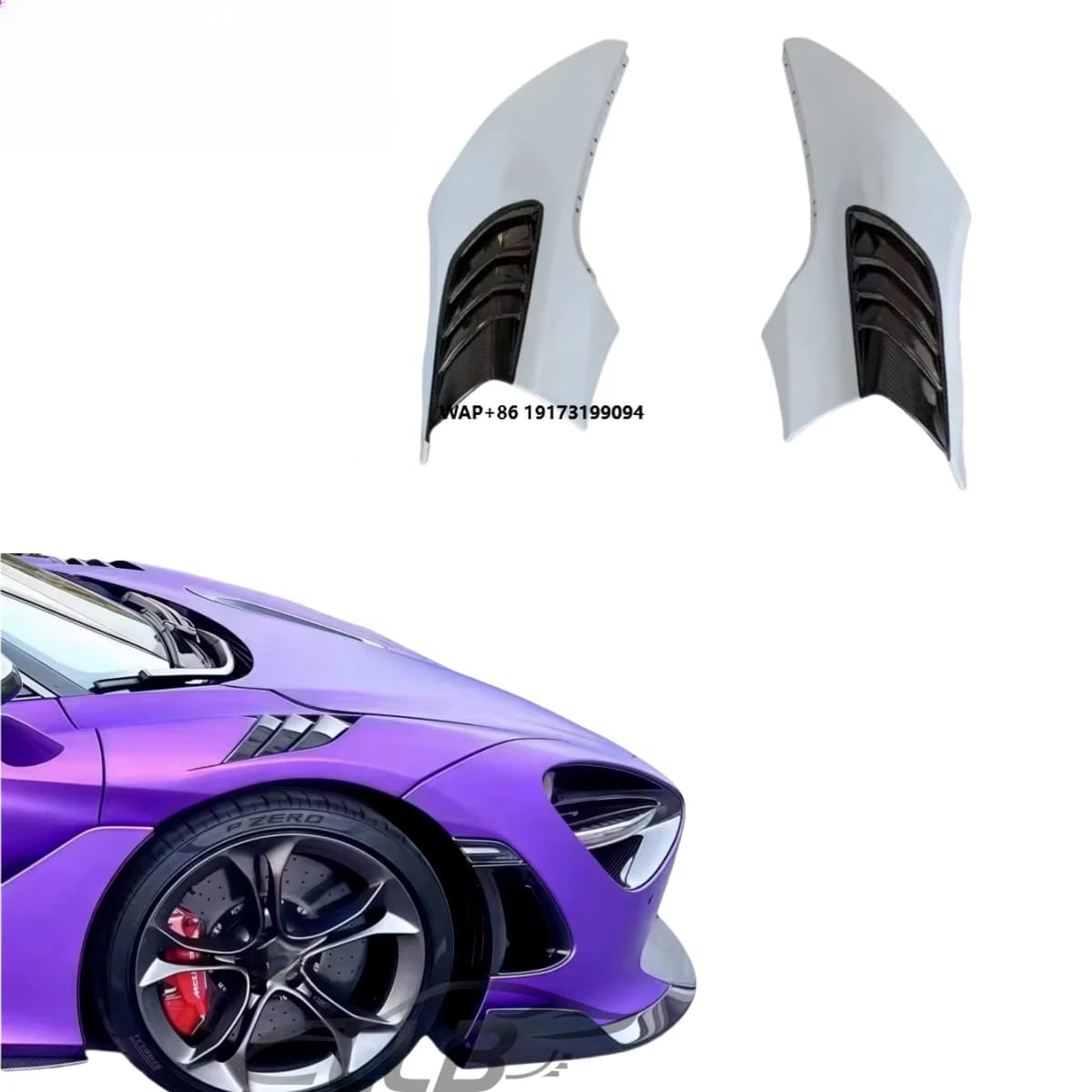 High-Quality R-Style Carbon Fiber Fenders for 2017-2023 720S Coupe