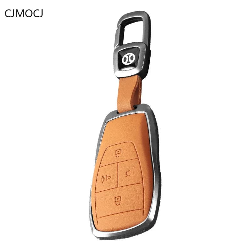 For BAIC BJ40 BJ60 BJ80 EU5 Plus X7 X3 Key Case Cover, Aluminum Alloy Metal Protective Car Key Fob Shell, BAIC Accessories