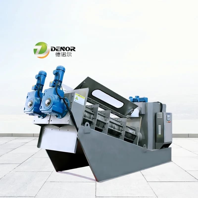 Industrial Effluent Waste Water Treatment Plant Automatic Screw Press Sludge Dewatering Machine
