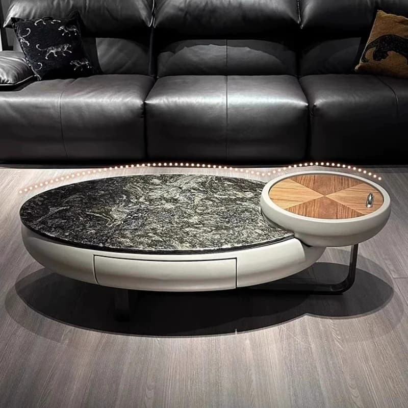 High Quality Coffee Tables Hidden Storage Oval Luxury Living Room Coffee Tables Nordic Designer Mesa De Centro Furniture Home