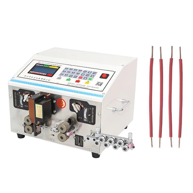HC-515B Double cable wire cutting and stripping machine