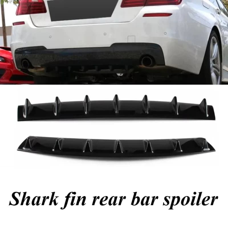 For Universal Car Rear Bumper Lower Diffuser 85x18x5cm Shark Fin Style Ground Effects Body Kit Aero Styling Accessories Parts