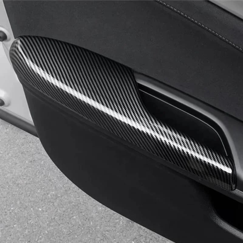 For HONDA 2016-2021 10th CIVIC SEDAN HATCHBACK TYPE-R Door armrest protective cover decorative cover Carbon fiber pattern